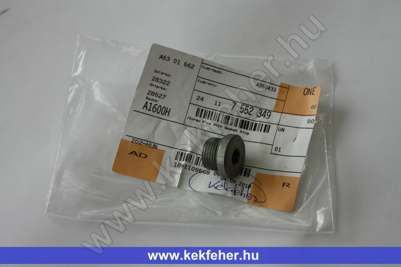 ZF automataváltó olajbetöltő csavar ()