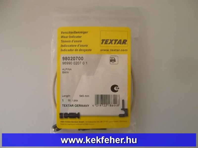 Sedan hátsó fékkopásjelző