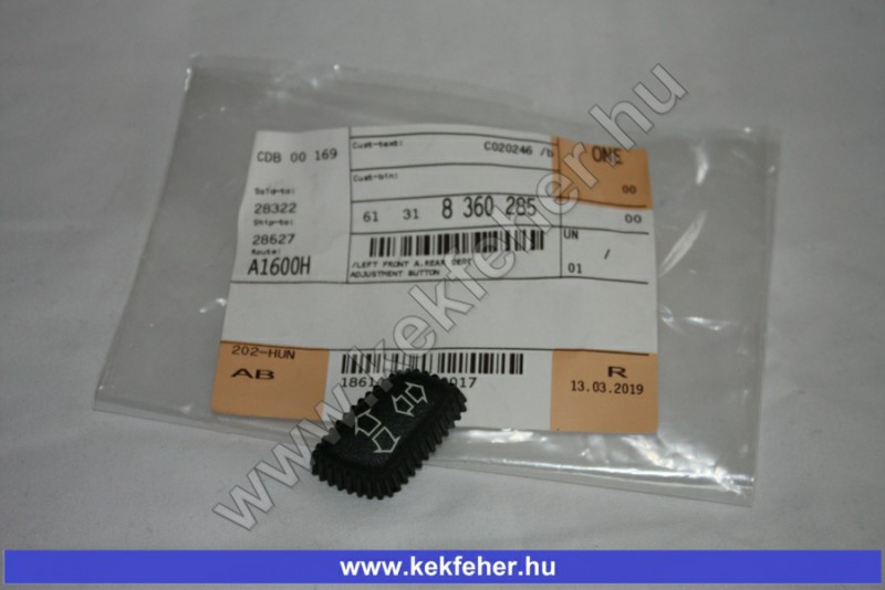 E38,39 ülésállító gomb bal ()
